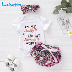 Newborn baby girl romper sets